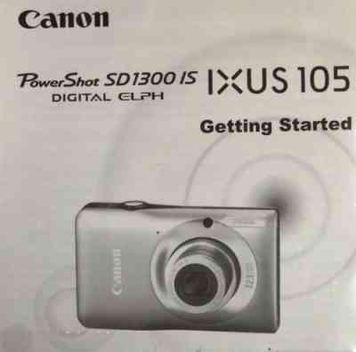 Canon Powershot Sd1300 Is User Manual